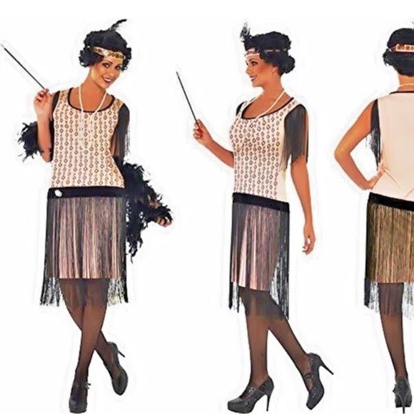 6pc 1920s Coco flapper costume  complete with eve - Picture 2 of 8